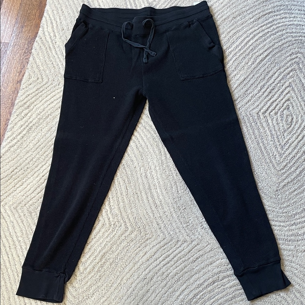 Splendid Charcoal black Textured Pants-size large